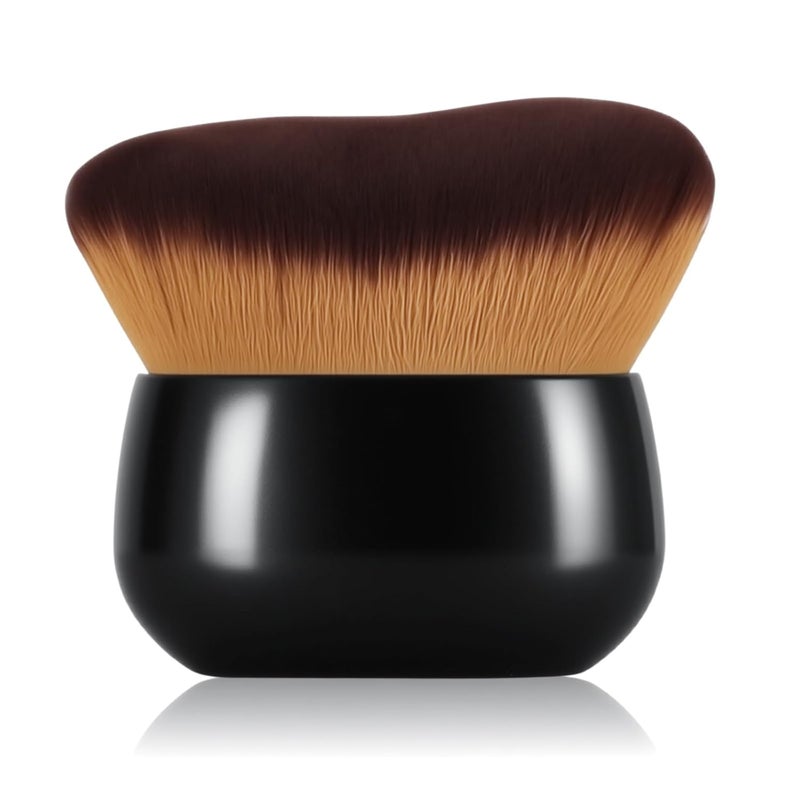 LIALTK Extra Large Makeup Brush & Self Tanning Brush For Self Tanner，For Foundation，Arms And Legs makeup&Bronzer Blend, Body Makeup,Face&Back Makeup - Easy Use, Wet/Dry Use (Black) - Image 1